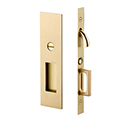 Narrow Modern Rectangular Pocket Door Mortise Lock