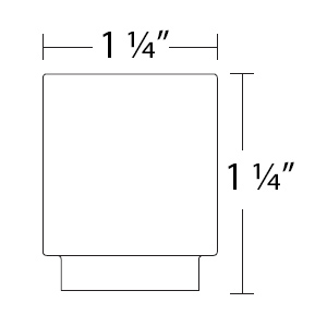 86701 - Modern Rectangular - Allerton 1.25" Knob