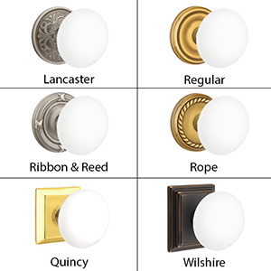 Emtek - Ice White Porcelain Door Knob