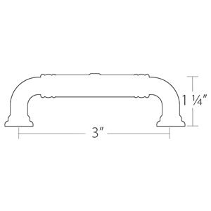 86283 - Ribbon & Reed - 3" Estate Pull