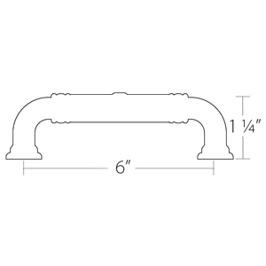 86286 - Ribbon & Reed - 6" Estate Pull