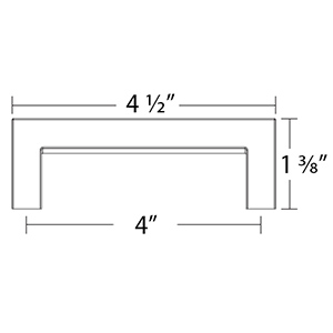 86668 - Rustic Modern - 4"cc Cabinet Pull