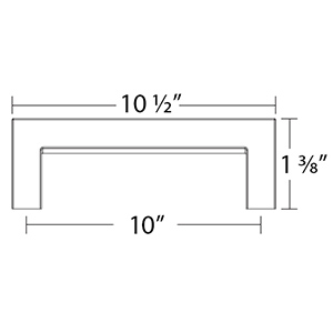 86672 - Rustic Modern - 10"cc Cabinet Pull