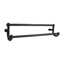 23051-3 - Sandcast Bronze - 18" Double Towel Bar - Type 3 Rosette