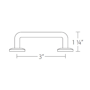 86054 - Sandcast Bronze - 3" Rod Pull