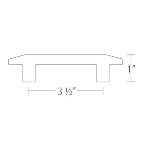 86329 - Sandcast Bronze - 3.5" Pyramid Pull