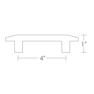 86330 - Sandcast Bronze - 4" Pyramid Pull