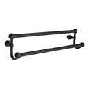 26031 - Traditional Brass - 18" Double Towel Bar - Rectangular Rosette