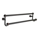 26033 - Traditional Brass - 30" Double Towel Bar - Oval Rosette