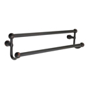 26032 - Traditional Brass - 24" Double Towel Bar - Lancaster Rosette