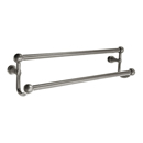 26031 - Traditional Brass - 18" Double Towel Bar - Small Round Rosette