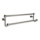 26033 - Traditional Brass - 30" Double Towel Bar - Rectangular Rosette