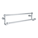 26032 - Traditional Brass - 24" Double Towel Bar - Quincy Rosette