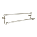 26033 - Traditional Brass - 30" Double Towel Bar - Small Round Rosette