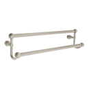 26031 - Traditional Brass - 18" Double Towel Bar - Wilshire Rosette