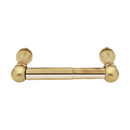 2605 - Traditional Brass - Spring Rod Paper Holder - Quincy Rosette