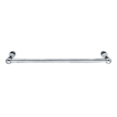 26024 - Traditional Brass - 12" Towel Bar - Rectangular Rosette