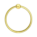2601 - Traditional Brass - Towel Ring - Rope Rosette