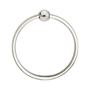 2601 - Traditional Brass - Towel Ring - Wilshire Rosette