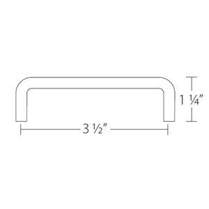 86132 - Traditional Brass - 3.5" Wire Pull