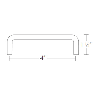 86133 - Traditional Brass - 4" Wire Pull