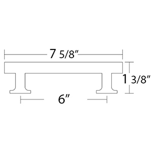 86455 - Urban Modern - 6" cc Freestone Pull