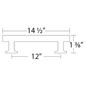 86678 - Urban Modern - 12" cc Freestone Pull