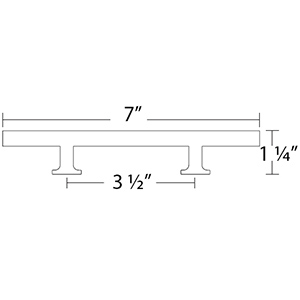 86682 - Urban Modern - 3.5" cc Freestone Extended Pull