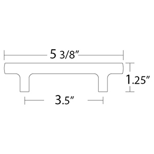 86459 - Urban Modern - 3.5" cc Mod Hex Pull