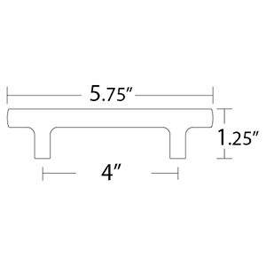 86460 - Urban Modern - 4" cc Mod Hex Pull