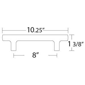 86462 - Urban Modern - 8" cc Mod Hex Pull