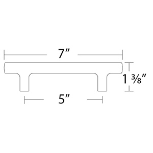 86679 - Urban Modern - 5" cc Mod Hex Pull