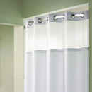 Double-H - Hookless Shower Curtain WITH Liner