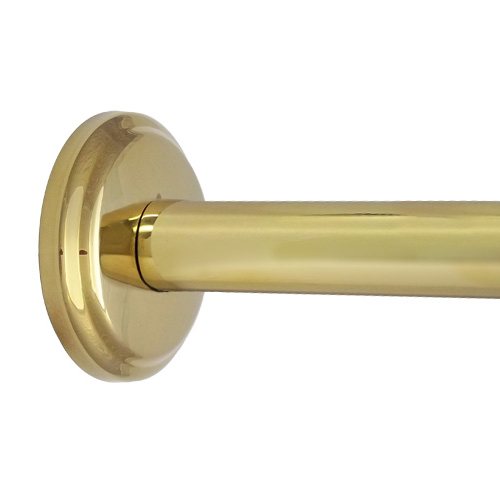 36" Shower Rod Best Value Concealed Polished Brass