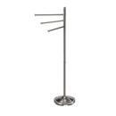 3-Arm Stand Towel Holder - Satin Nickel