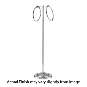 Ring Towel Holder Stand - Polished Chrome