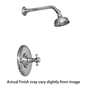 Victorian Showerhead & Thermostat - Polished Chrome