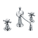 Carlyle Widespread Lavatory Faucet Curved Spout - Polished Chrome