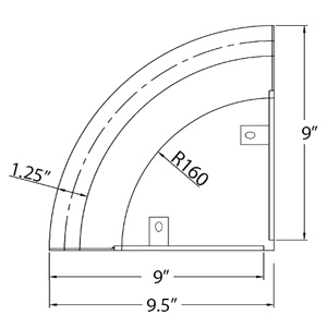 Corner Shelf - Grab Bar Combination