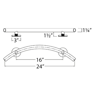 Crescent Grab Bar