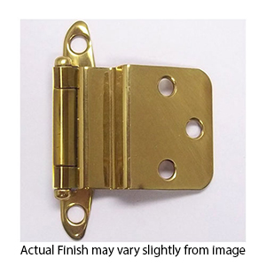 3/8" Inset Self-Closing Hinge - Polished Brass