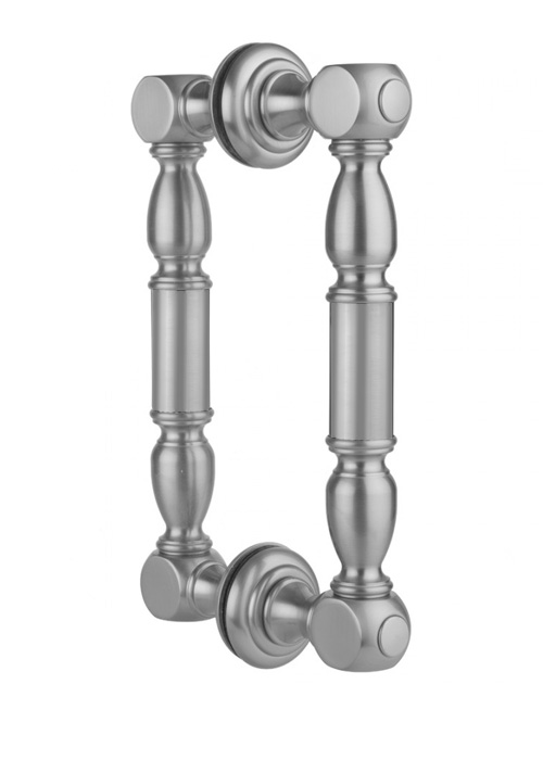 Back to Back Shower Door Handle Smooth w/Finials