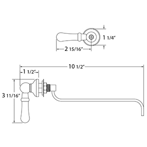 Toilet Tank Trip Lever - 9231 - TOTO