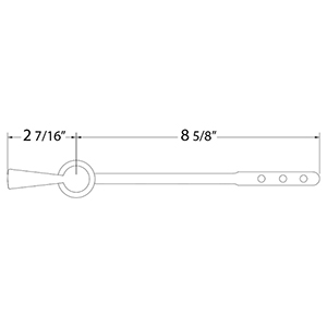 934 - Toilet Tank Trip Lever - Old Style 2-Piece Standard