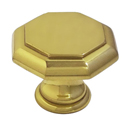 Series 268 - Octagonal Knob - Polished Brass