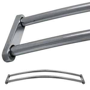 Contemporary Double Curved Shower Rod