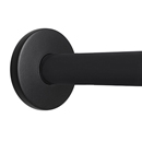 36" Shower Rod - Contemporary - Flat Black