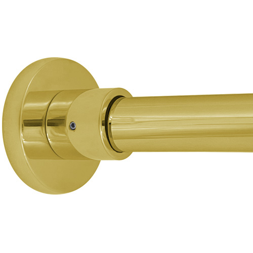 Deluxe Contemporary - Shower Rod - Unlacquered Brass