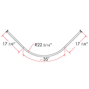 Neo-Round Shower Rod - 40"