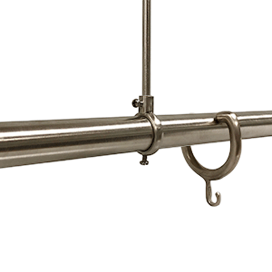 Open Top Shower Curtain Rings - Decorative Finishes